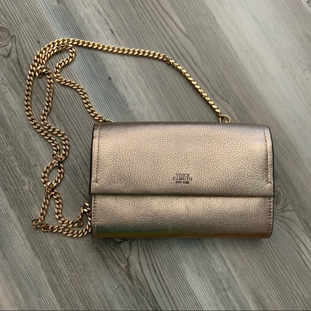 ‼️SOLD‼️Vince Camuto Gold clutch crossbody